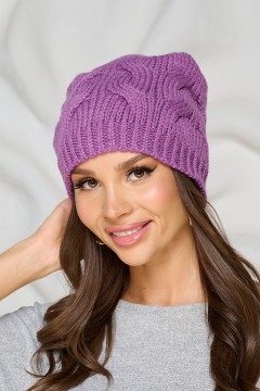 Шапка утеплённая в фиолетовом цвете Bellovera