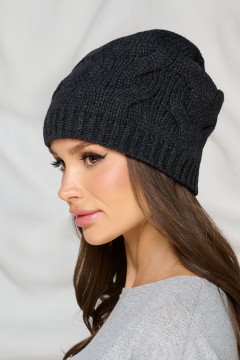 Шапка утеплённая в тёмно-сером цвете Bellovera(фото3)