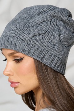 Шапка утеплённая в сером цвете Bellovera(фото2)
