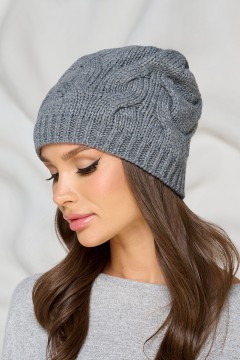 Шапка утеплённая в сером цвете Bellovera(фото3)