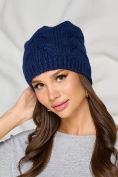 Шапка утеплённая в тёмно-синем цвете Bellovera
