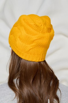 Шапка утеплённая в жёлтом цвете Bellovera(фото4)