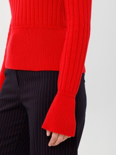 Джемпер вязаный красный Priz(фото5)