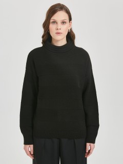 Водолазка чёрная с оригинальным воротником Priz(фото4)