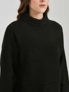 Водолазка чёрная с оригинальным воротником Priz(фото3)