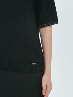 Блуза вязаная чёрного цвета Priz(фото5)