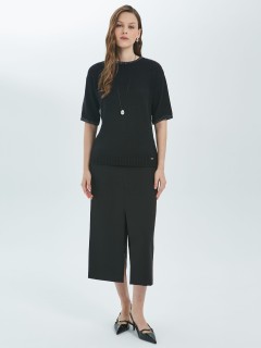 Блуза чёрная вязаная с пришивными стразами Priz(фото2)