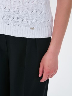 Блуза вязаная белого цвета Priz(фото5)