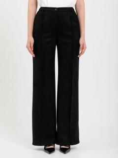 Брюки чёрные из искусственной замши Priz(фото5)