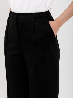 Брюки чёрные из искусственной замши Priz(фото7)