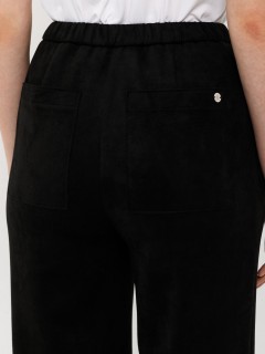 Брюки чёрные из искусственной замши Priz(фото8)