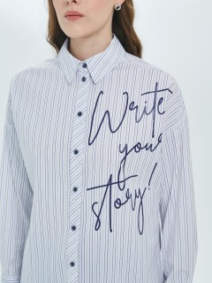 Блузка женская в тонкую полоску Priz(фото4)