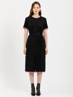 Платье чёрное из искусственной замши Priz(фото5)