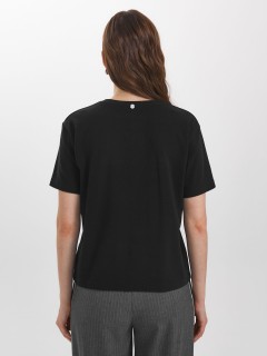 Футболка чёрная с принтом Priz(фото7)