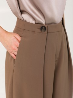 Брюки-палаццо серо-коричневые Priz(фото5)