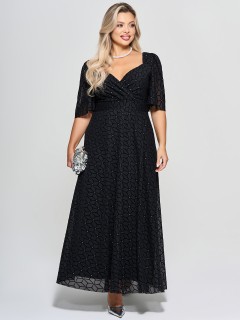 Платье вечернее из воздушной сетки на подкладе Dora(фото6)