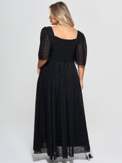 Платье вечернее из воздушной сетки на подкладе Dora(фото7)