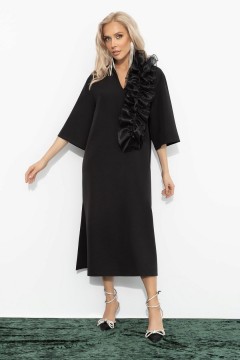 Платье чёрное со съёмным декором Charutti(фото3)