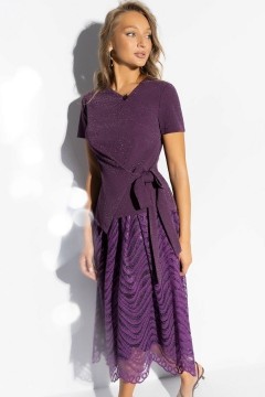 Костюм фиолетовый с юбкой нарядный Charutti(фото5)