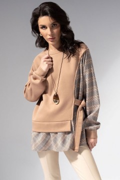 Свитшот бежевый дизайнерский Charutti