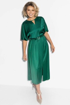 Платье длинное зелёное из шёлка Charutti(фото2)