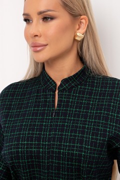 Платье сине-зелёное с поясом Кэнти №4 Valentina(фото3)