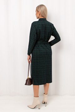 Платье сине-зелёное с поясом Кэнти №4 Valentina(фото6)