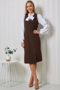 Сарафан коричневый на запах Ronattelle