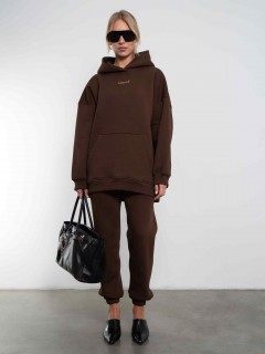 Брюки джоггеры с начёсом в коричневом цвете Kosmos(фото2)