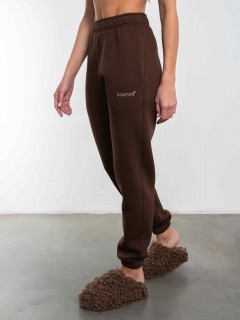 Брюки джоггеры с начёсом в коричневом цвете Kosmos(фото5)