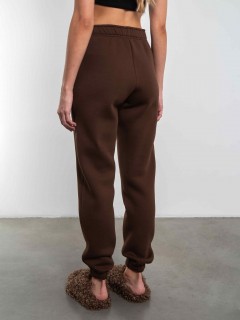 Брюки джоггеры с начёсом в коричневом цвете Kosmos(фото8)