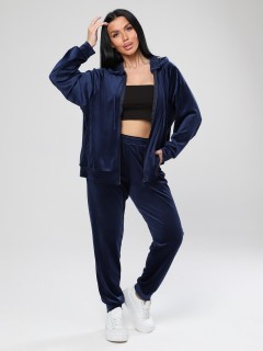 Костюм велюровый синий с брюками Iv-capriz(фото2)