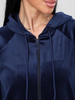 Костюм велюровый синий с брюками Iv-capriz(фото5)