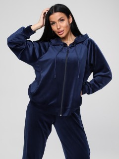 Костюм велюровый синий с брюками Iv-capriz(фото4)