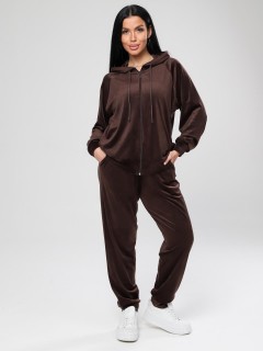 Костюм велюровый с брюками в шоколадном цвете Iv-capriz(фото2)