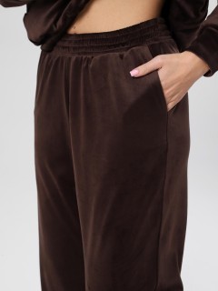 Костюм велюровый с брюками в шоколадном цвете Iv-capriz(фото9)