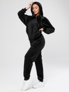 Костюм велюровый чёрный с брюками Iv-capriz(фото5)