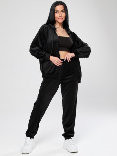 Костюм велюровый чёрный с брюками Iv-capriz(фото2)