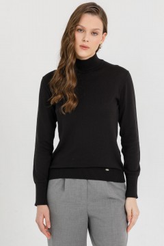 Водолазка вязаная чёрная Priz