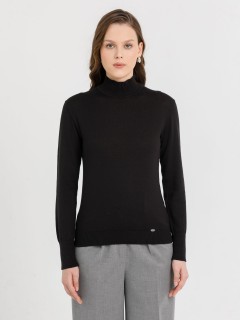 Водолазка вязаная чёрная Priz(фото3)