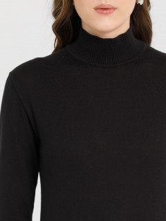 Водолазка вязаная чёрная Priz(фото4)