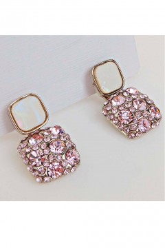 Серьги на гвоздиках с цирконами Rada