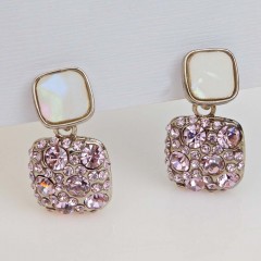 Серьги на гвоздиках с цирконами Rada(фото2)