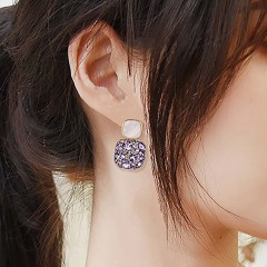 Серьги на гвоздиках с цирконами Rada(фото3)