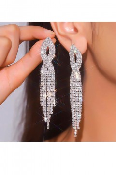 Серьги на гвоздиках со стразами Rada