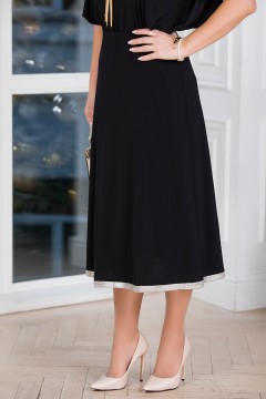 Юбка чёрная А-силуэта Lavira(фото4)