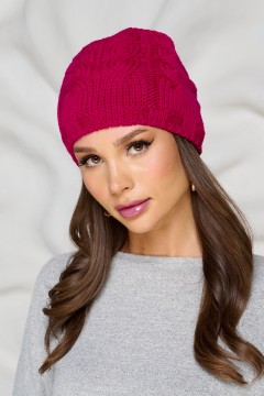 Шапка демисезонная цвета фуксия Bellovera