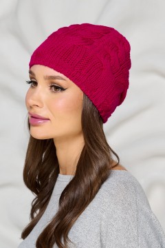 Шапка демисезонная цвета фуксия Bellovera(фото3)