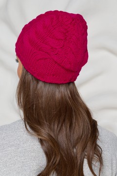Шапка демисезонная цвета фуксия Bellovera(фото5)