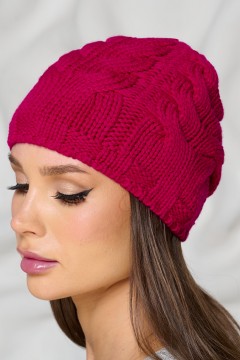 Шапка демисезонная цвета фуксия Bellovera(фото2)